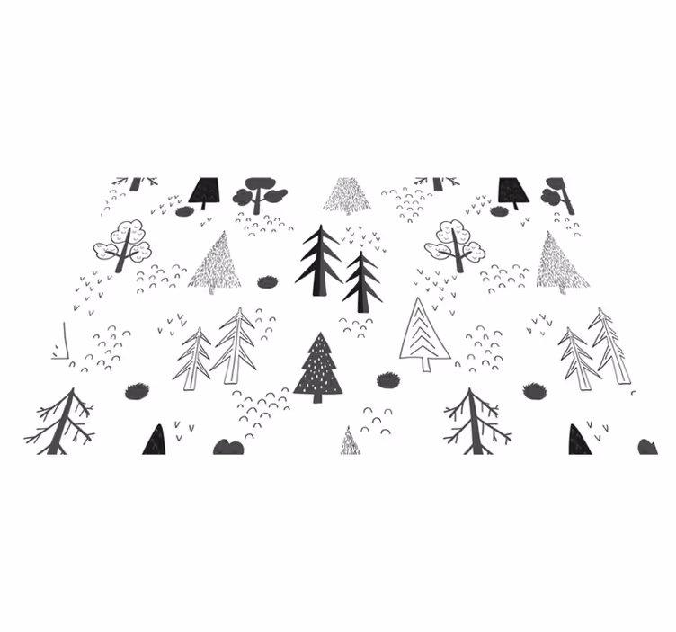 Dækkeserviet med naturinspireret mønster - TenStickers