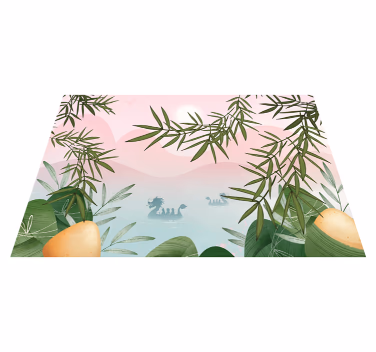 Dækkeserviet børn fortryllet junglescene - TenStickers