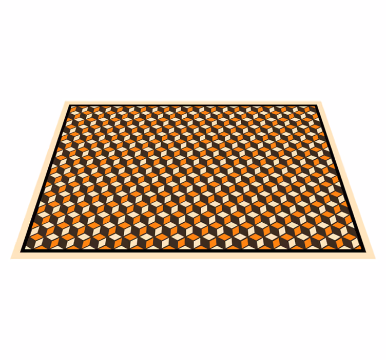 Retro geometrisk mønster vinyl dækkeservietter - TenStickers