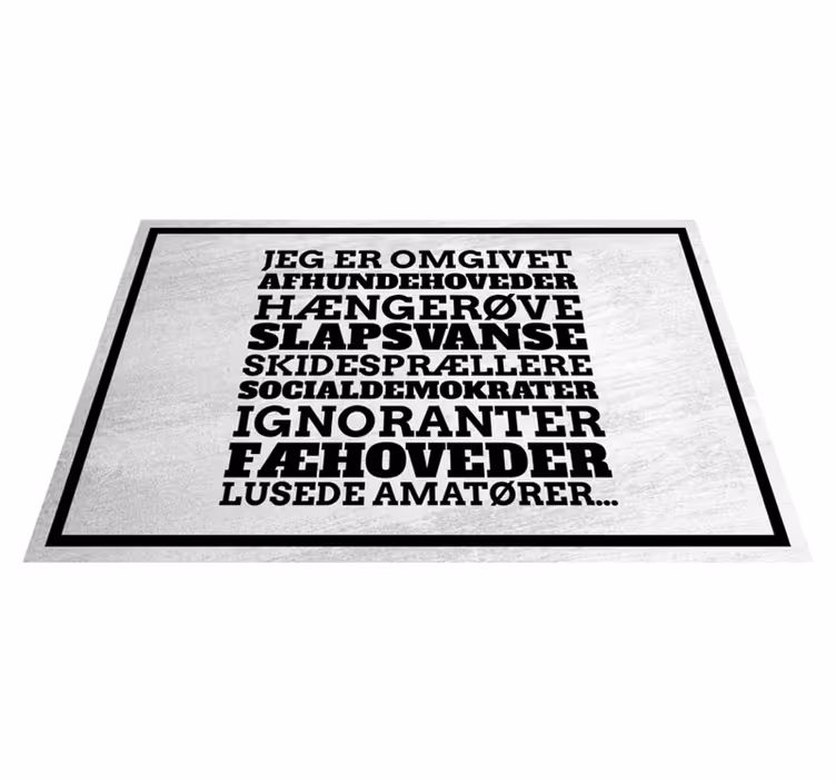 "jeg er omgivet" film citat dækkeservietter - TenStickers