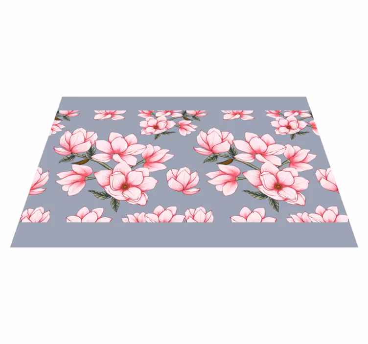 Tre smukke magnolia blomster vnyl dækkeservietter - TenStickers