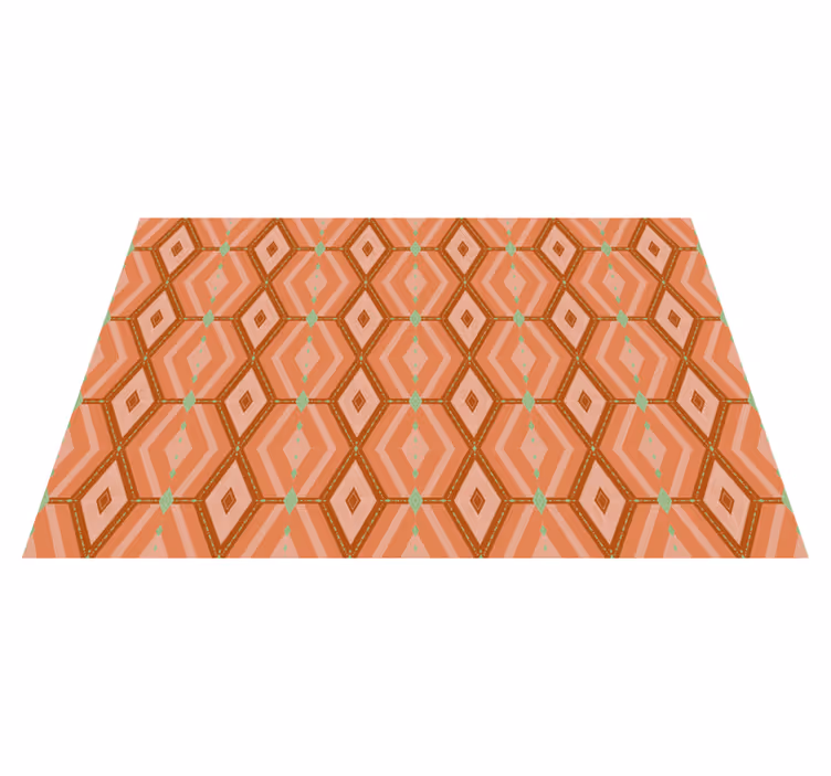 Dækkeserviet med geometrisk hexagonal mønster - TenStickers