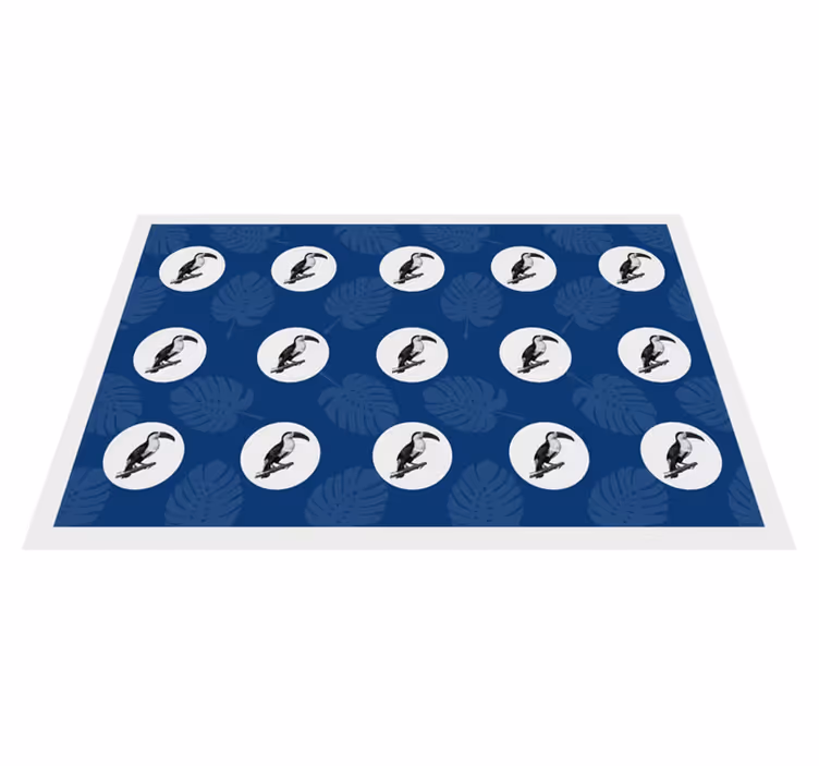 Original dækkeserviet med tropisk fuglemønster - TenStickers