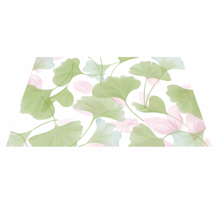 Glamour vand ginko efterlader elegante dækkeservietter - TenStickers