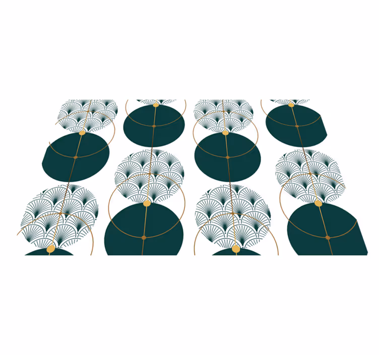 Elegant dækkeserviet med geometrisk design - TenStickers