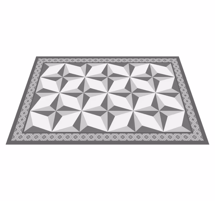 Dækkeserviet med geometrisk elementoverflade - TenStickers