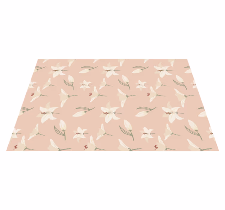 Jule dækkeserviet med blomsterdesign - TenStickers