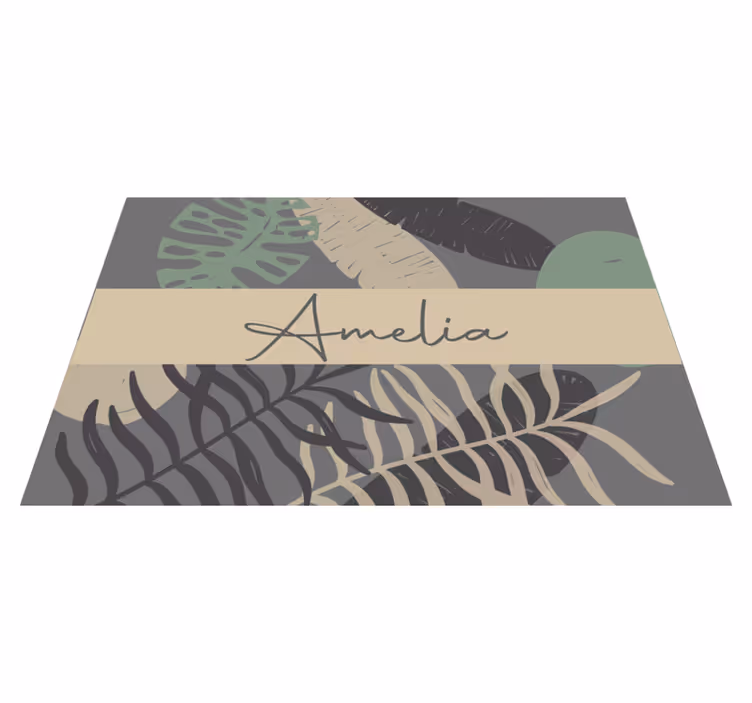 "boho" stil jungle moderne dækkeservietter - TenStickers
