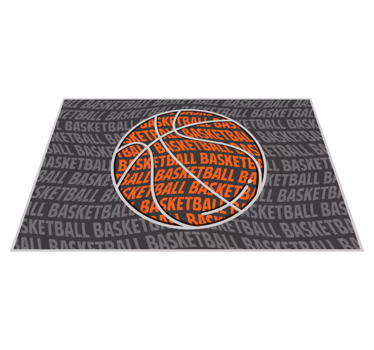Basketball tekst dækkeserviet - TenStickers