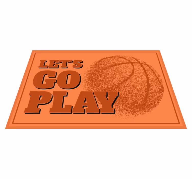 Let's go play basketball dækkeserviet - TenStickers