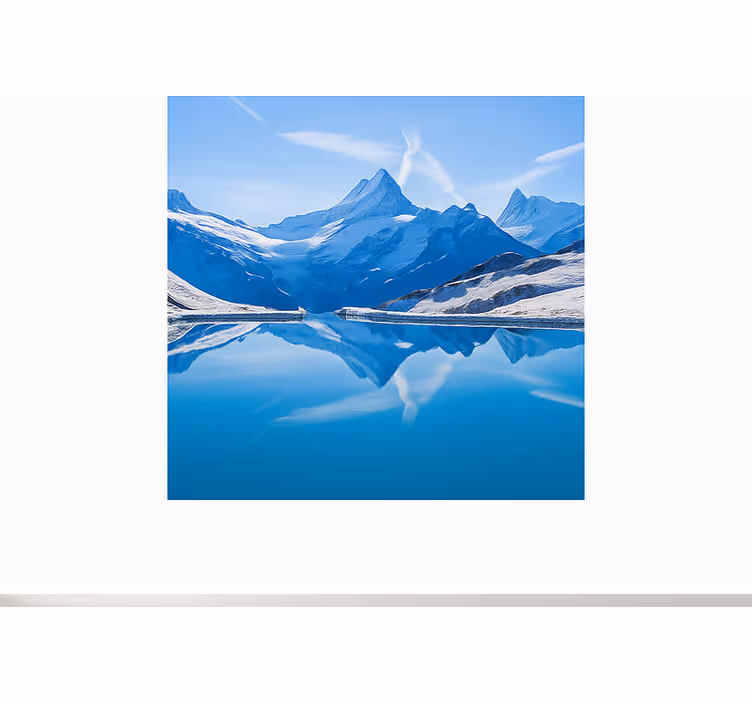 Bachalpsee-refleksioner fototapet bjerg - TenStickers