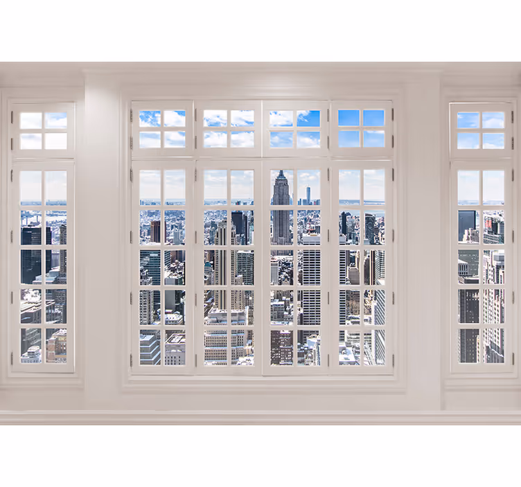 New york city skyline vægmaleri tapet - TenStickers