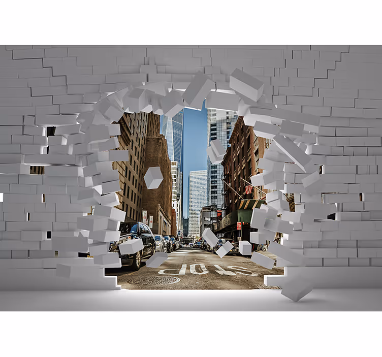 Bag muren new york fototapet - TenStickers