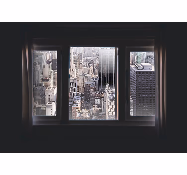 Windows view new york fototapet - TenStickers