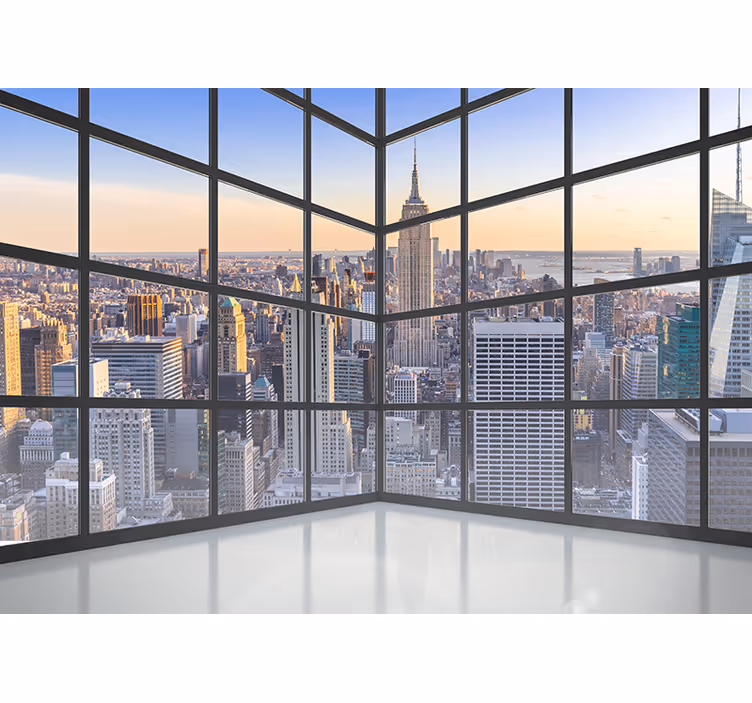 3d vindue new york byfototapet - TenStickers