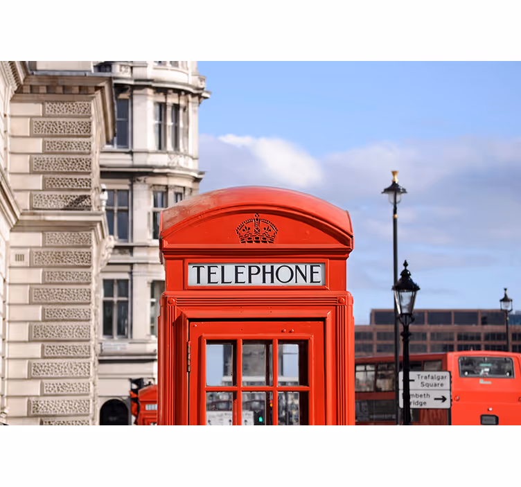London bus byfototapet - TenStickers