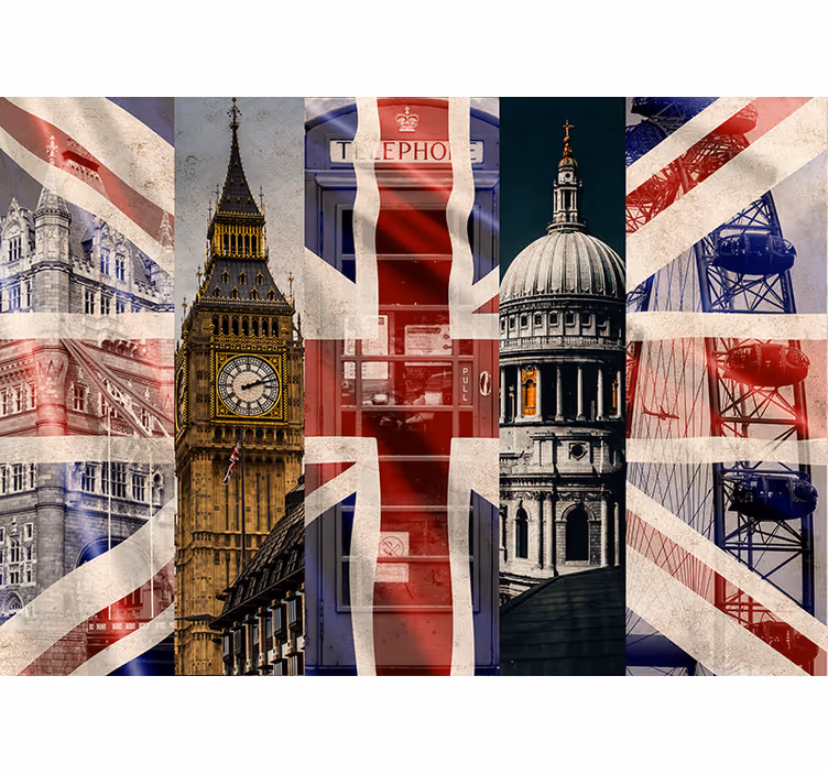 Union jack london fototapet - TenStickers