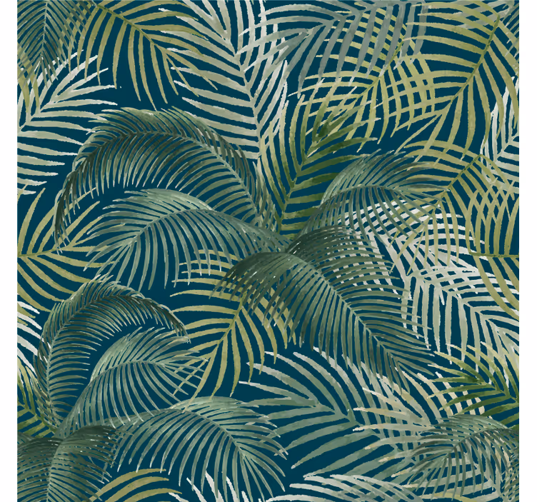 Fototapet jungle med tropiske afrikanske planter - TenStickers