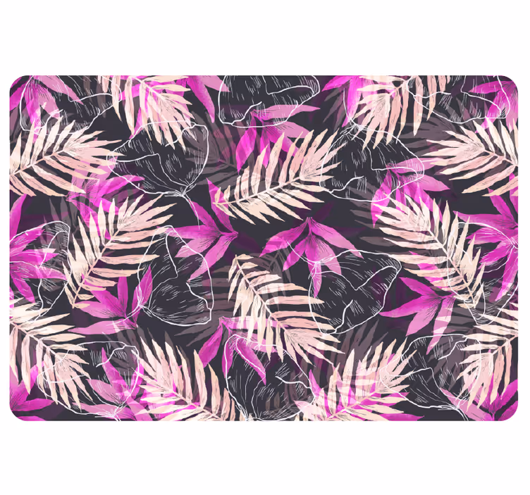 Fototapet jungle med eksotiske blomster - TenStickers
