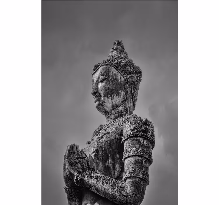 Fototapet buddha med buddha gris - TenStickers