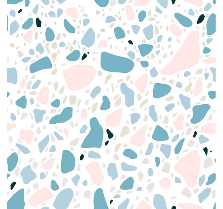 Fototapet badeværelse terrazzo flise mønster - TenStickers