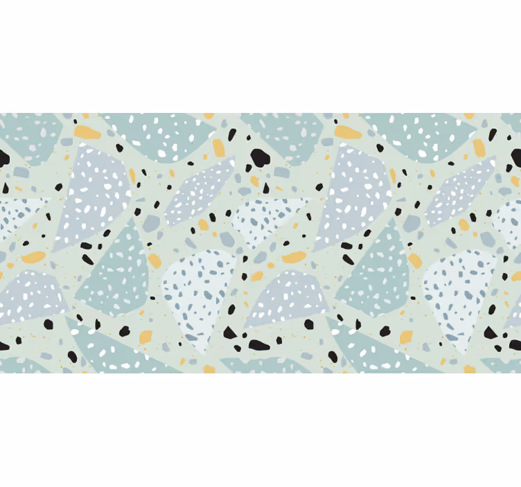 Fototapet badeværelse geometrisk terrazzo - TenStickers