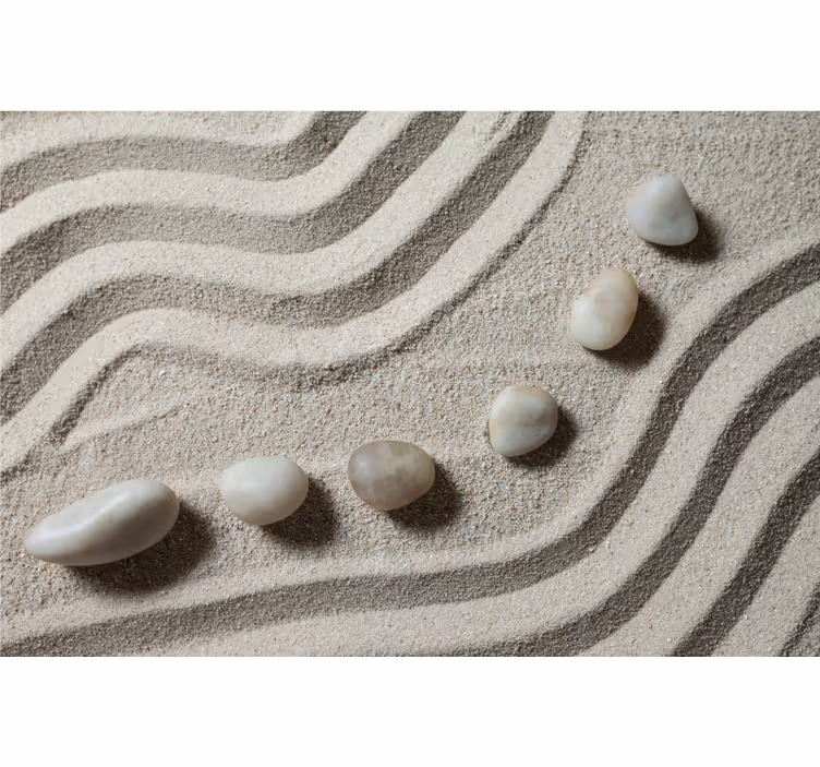 Fototapet badeværelse med zen meditation - TenStickers