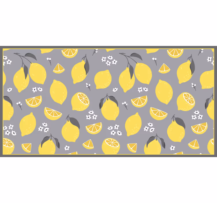 Køkken fototapet tropisk citron - TenStickers