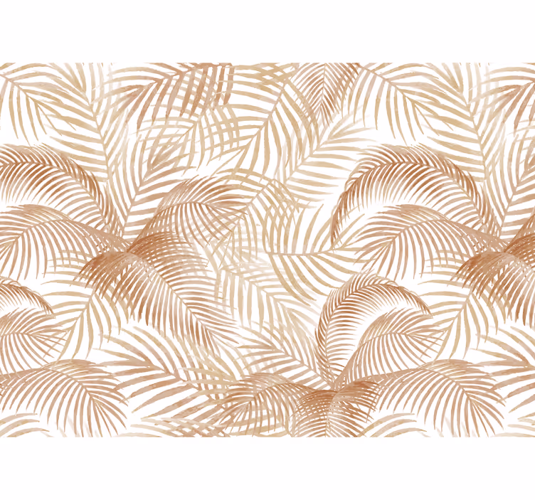 Fototapet terracotta eksotiske palmer - TenStickers