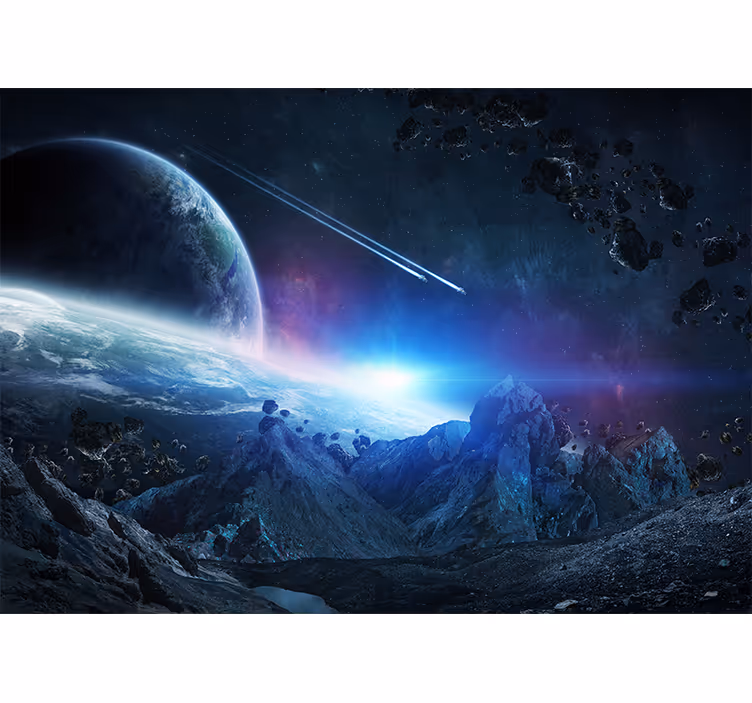 Gang fototapet universets sci-fi koncept - TenStickers