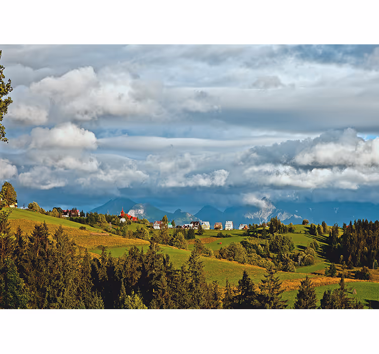 Gang fototapet tatry landskab - TenStickers