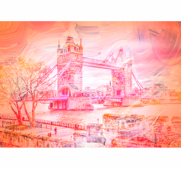 London bridge kontrast London fototapet - TenStickers