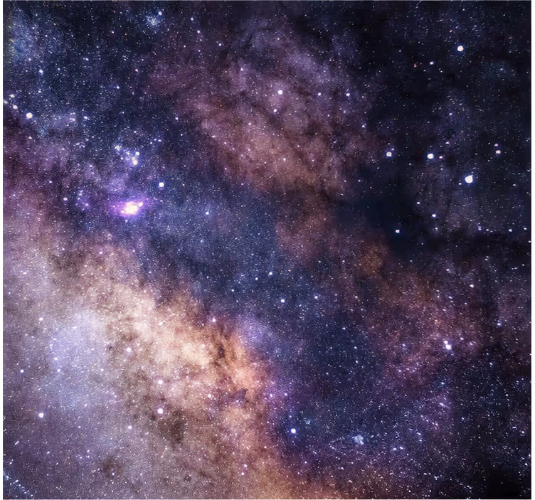 Fototapet himmel galakset nat - TenStickers
