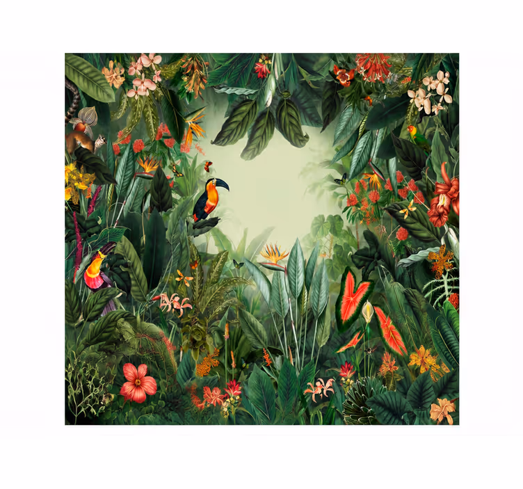 Tapet natur eksotisk have - TenStickers