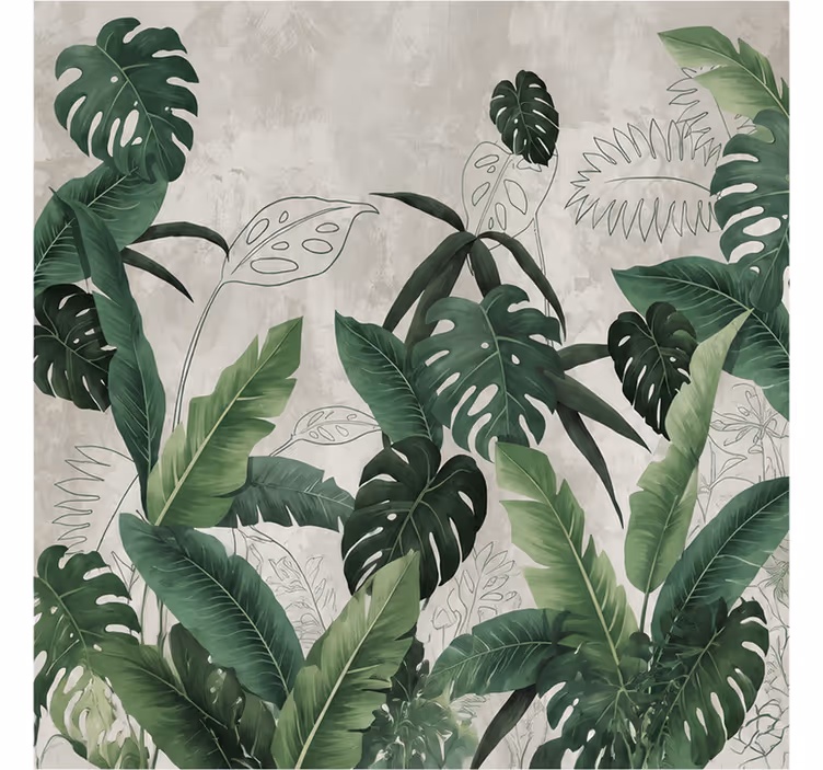 Tapet natur monstera blade - TenStickers