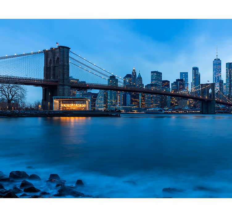 Manhattan visning new york fototapet - TenStickers