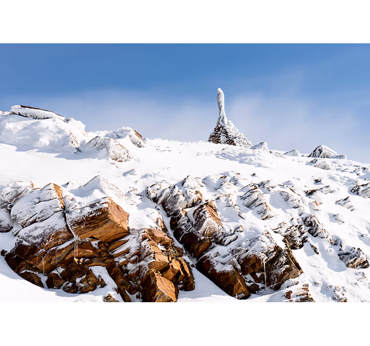 Snedækket sierra nevada bjerge fototapet - TenStickers