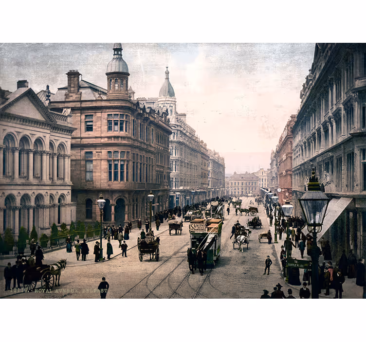 Historiske bybillede Rom fototapet - TenStickers