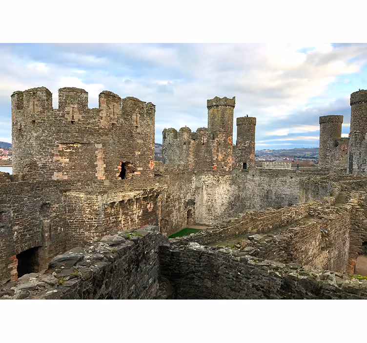 Conwy castle foto fototapet - TenStickers