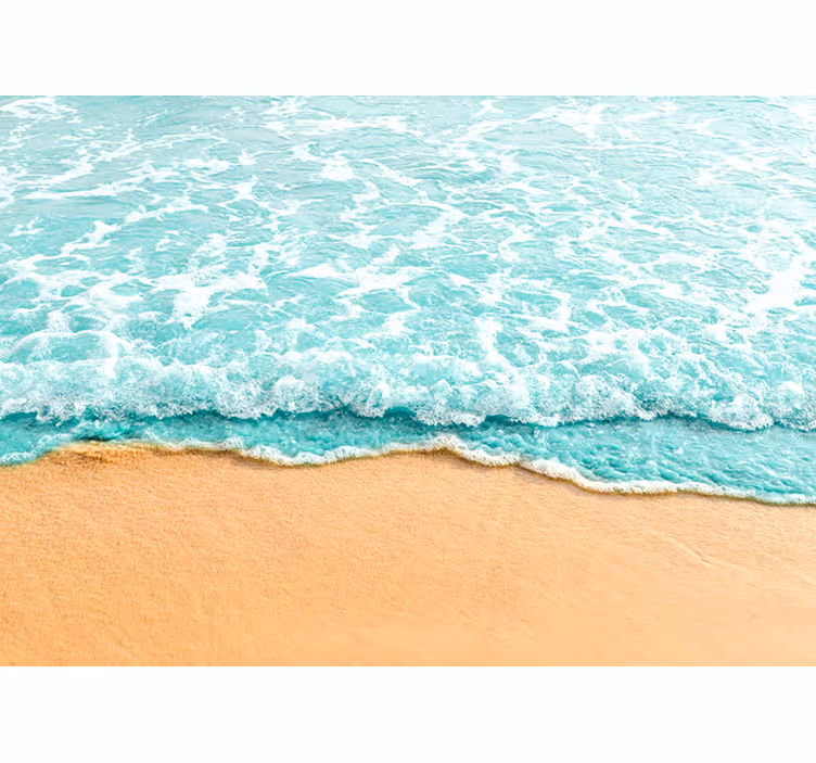 3d bølger af havet fototapet - TenStickers