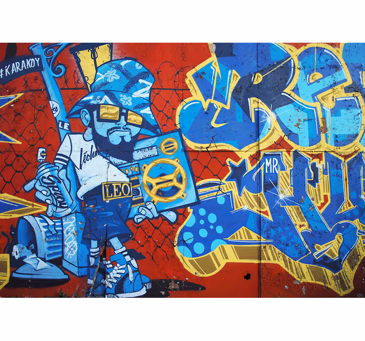 Cool grafitti urban kunst fototapet - TenStickers