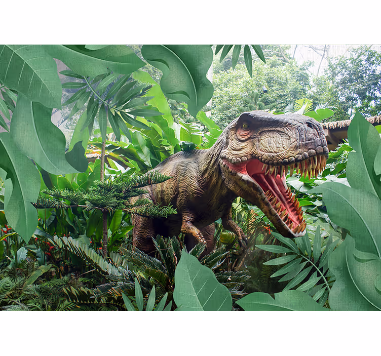 Børnevægfototapeter dinosaur t-rex - TenStickers