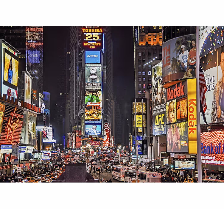 Gange firkantet fototapet i new york - TenStickers