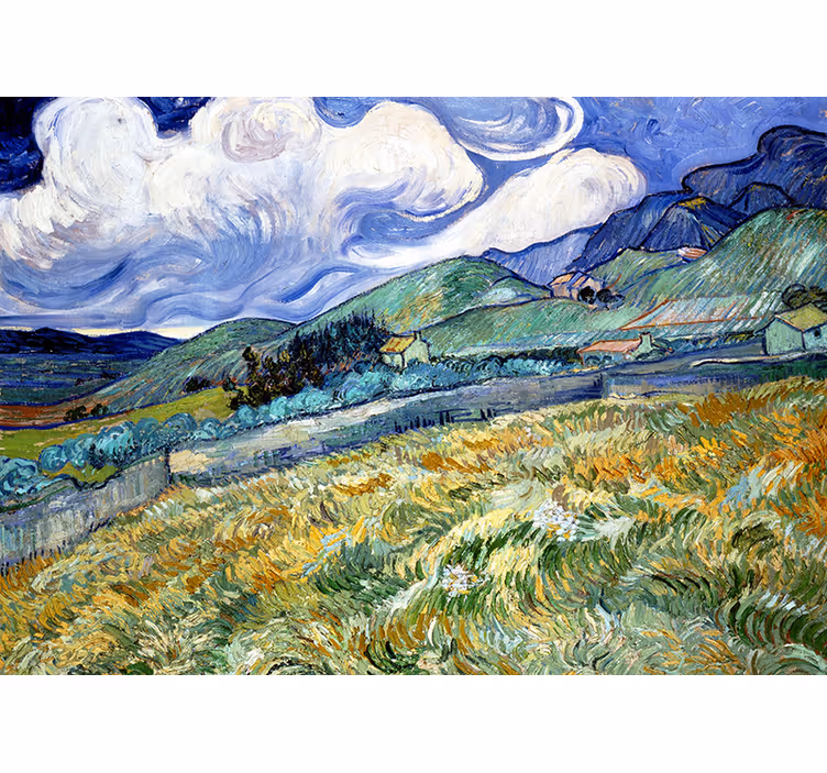 Kunstnerisk van gogh iris klassisk kunst fototapet - TenStickers