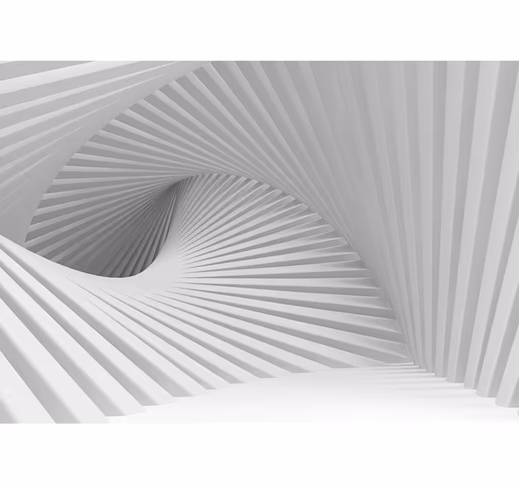 Bølger af trapper 3d fototapet - TenStickers