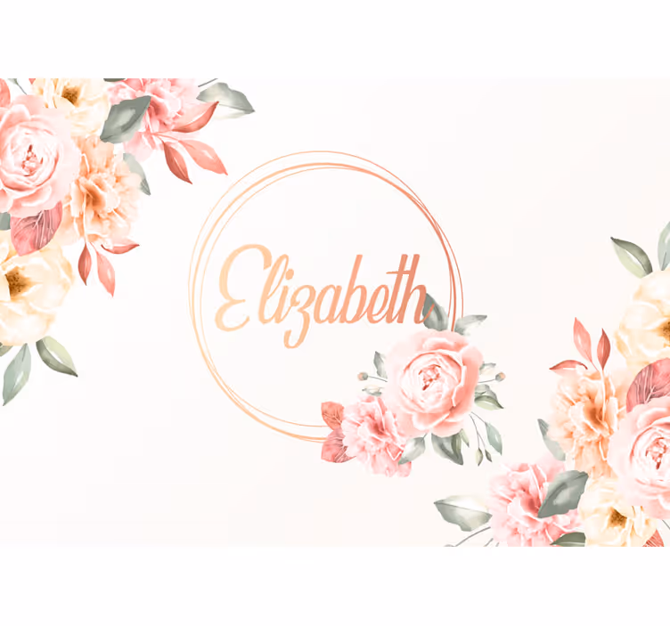 Fototapet blomster tilpasset botanisk arrangement - TenStickers
