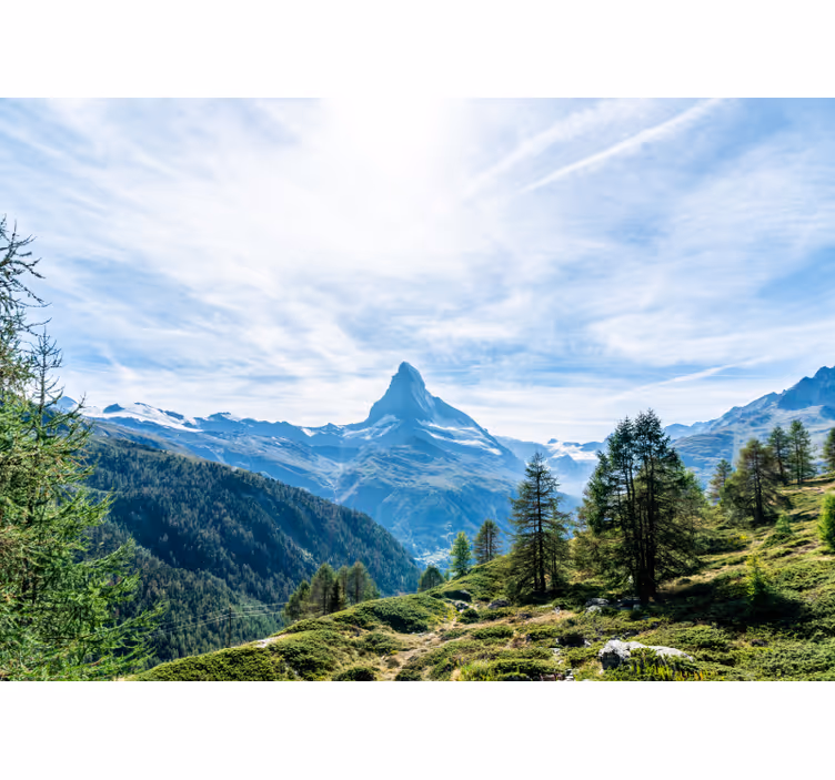 Matterhorn bjerg vægmaleri - TenStickers