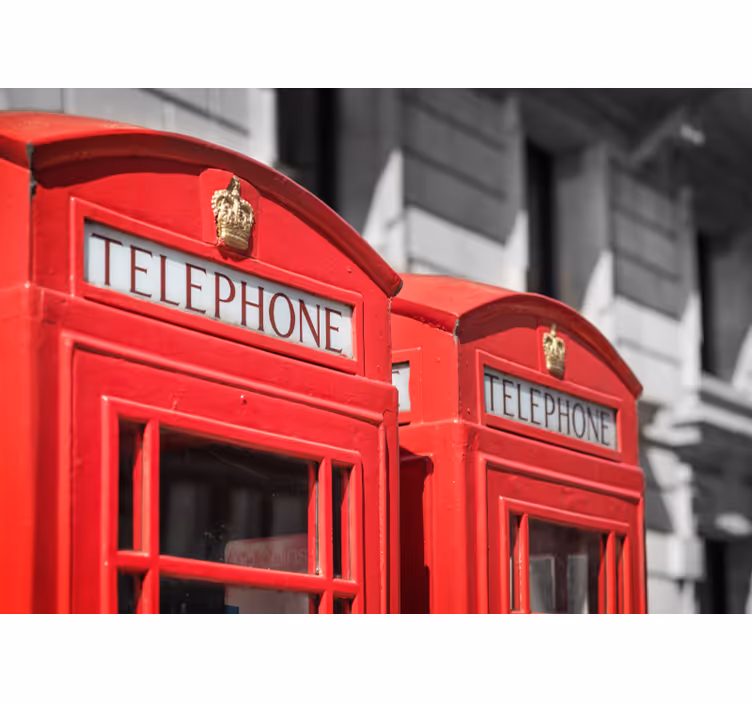 Telefonboks london bymaleri - TenStickers