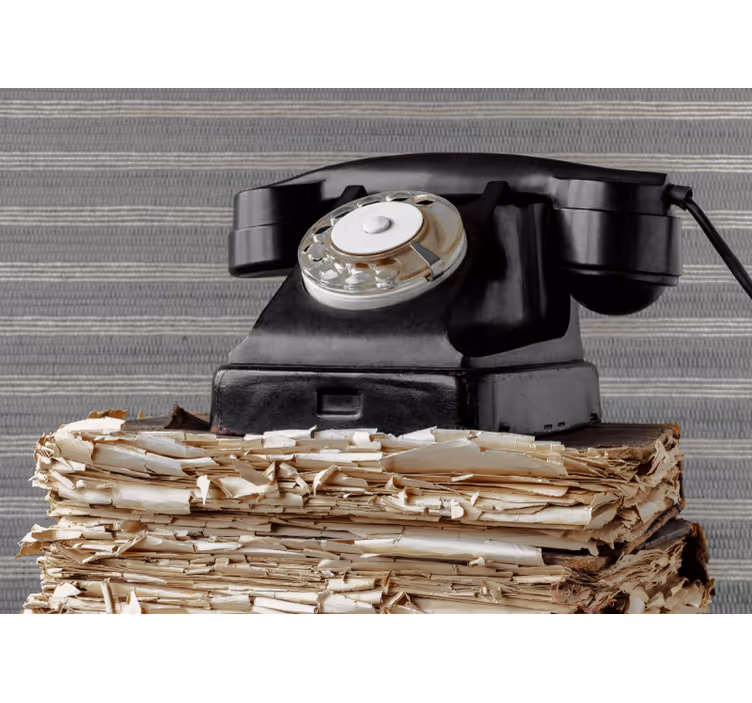 Fototapet køretøj vintage telefon klassisk - TenStickers