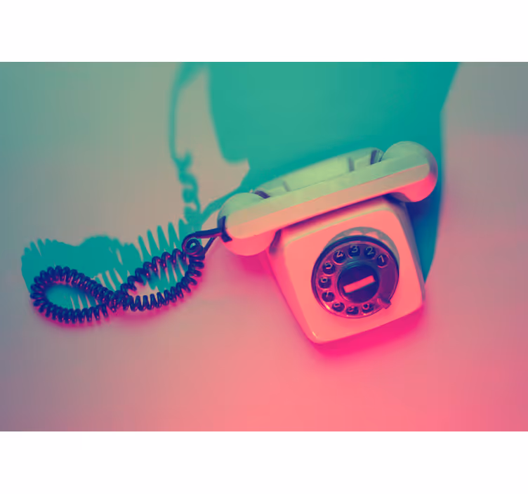 Retro telefondesign graffiti fototapet - TenStickers